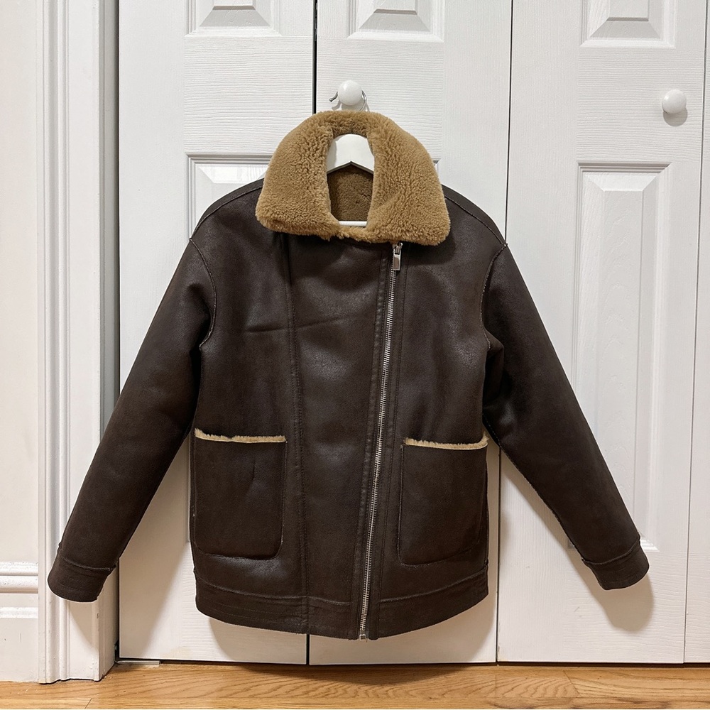 Mango Faux Shearling Reversible Jacket - Picture 13 of 16